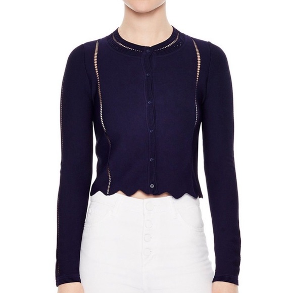 sandro cardigan blue